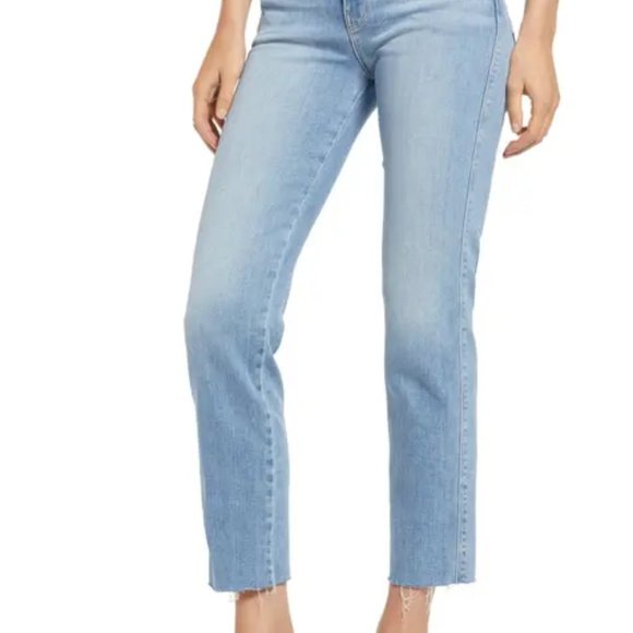 FRAME Denim - Le Nouveau Straight Cropped Jeans - Size 26 in Dawson (Dark Wash) - Picture 5 of 12